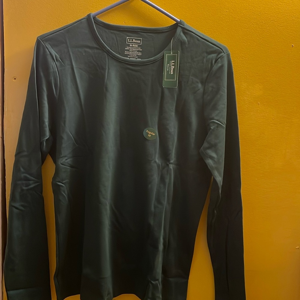 LL Bean Dark pine green color size medium